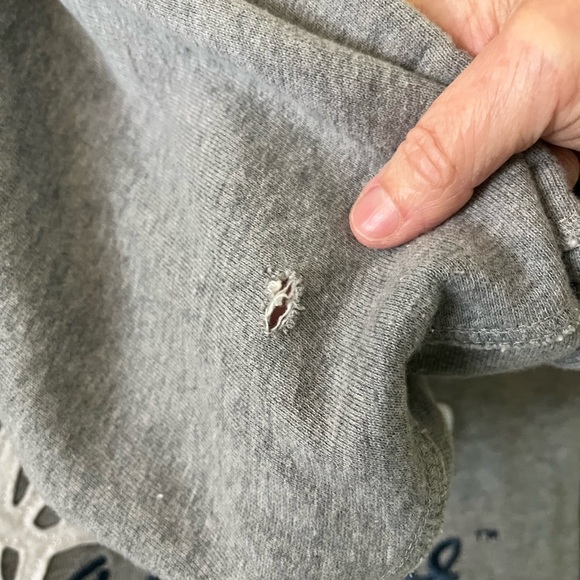 Disney Vintage California Adventure Zip Hoodie Gray Sweatshirt XL Gray with flaw - Picture 8 of 8